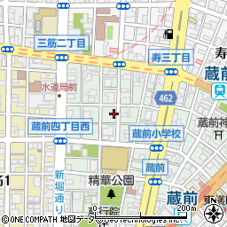 東京都台東区蔵前4丁目周辺の地図