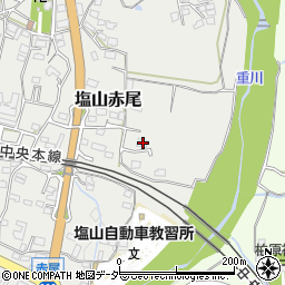 山梨県甲州市塩山赤尾106周辺の地図