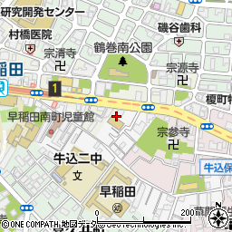 東京都新宿区早稲田町5周辺の地図