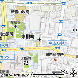 東京都新宿区東榎町11-1周辺の地図