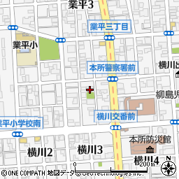 横川三丁目集会所周辺の地図