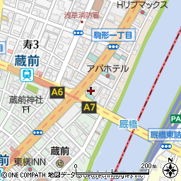 東京都台東区駒形2丁目3周辺の地図