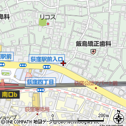 アース　荻窪店周辺の地図