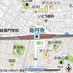 東京都杉並区周辺の地図