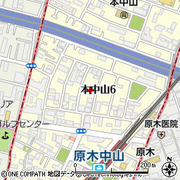 千葉県船橋市本中山6丁目8周辺の地図