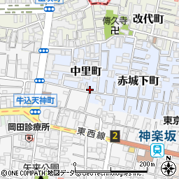 東京都新宿区中里町16周辺の地図