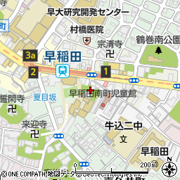 東京都新宿区早稲田南町55周辺の地図