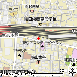 ベローチェ中野駅南口店周辺の地図