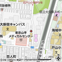 東京都新宿区百人町3丁目21-9周辺の地図