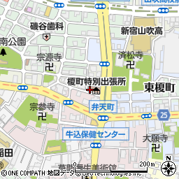 東京都新宿区早稲田町85-3周辺の地図