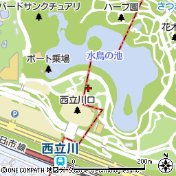 国営昭和記念公園　さざなみ広場周辺の地図