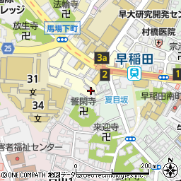 東京都新宿区馬場下町41周辺の地図
