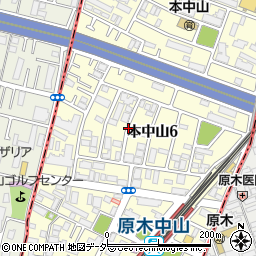 千葉県船橋市本中山6丁目周辺の地図