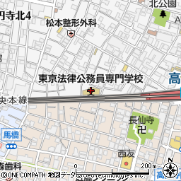 東京法律公務員専門学校　杉並校周辺の地図