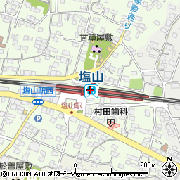 塩山駅周辺の地図