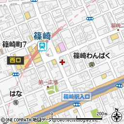 株式会社三信不動産販売　篠崎駅前店周辺の地図