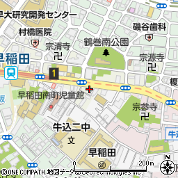 東京都新宿区早稲田町7周辺の地図