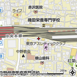 東京都中野区中野2丁目11-3周辺の地図