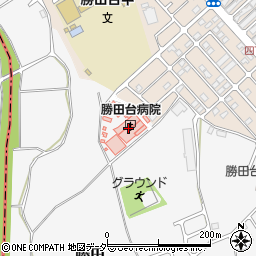 勝田台病院周辺の地図