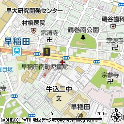 シャンブール早稲田周辺の地図