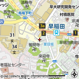 東京都新宿区馬場下町42周辺の地図