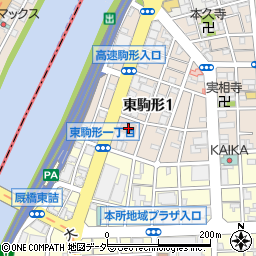 墨田区役所　本所保健センター周辺の地図