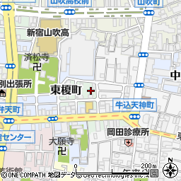 東京都新宿区東榎町11周辺の地図