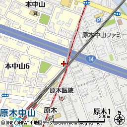 千葉県船橋市本中山6丁目1-2周辺の地図
