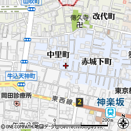 東京都新宿区中里町18周辺の地図
