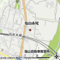 山梨県甲州市塩山赤尾1051周辺の地図