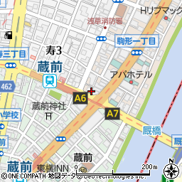 まいばすけっと蔵前駅北店周辺の地図