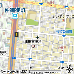 西川商店周辺の地図