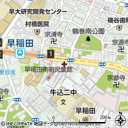 東京都新宿区早稲田町12周辺の地図