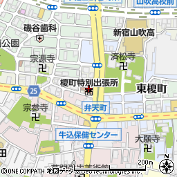 東京都新宿区早稲田町85周辺の地図