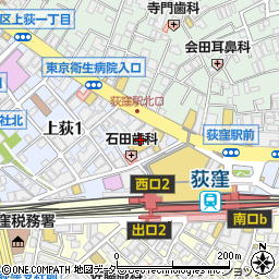 サンビリ荻窪店周辺の地図