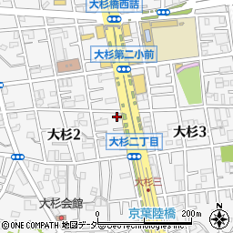 牛角 江戸川大杉店周辺の地図