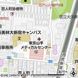 公務員西戸山住宅周辺の地図