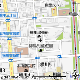 墨田区横川出張所周辺の地図