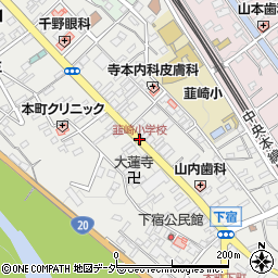 韮崎小学校周辺の地図