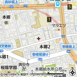 東京都文京区本郷2丁目30-8周辺の地図