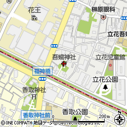 吾嬬神社周辺の地図