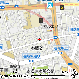 東京都文京区本郷2丁目29-8周辺の地図