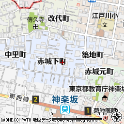 赤城下町66akippa駐車場周辺の地図
