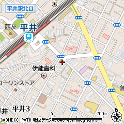 臨海セミナー　小中平井校周辺の地図