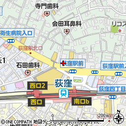 ココカラファイン薬局荻窪天沼店周辺の地図
