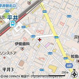 ドコモショップ　平井店周辺の地図