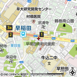 東京都新宿区早稲田南町56周辺の地図