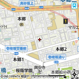 東京都文京区本郷2丁目33-2周辺の地図