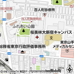 東京都新宿区百人町3丁目26周辺の地図