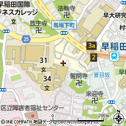 東京都新宿区馬場下町55周辺の地図